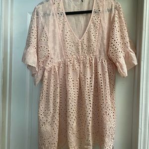 Anthro babydoll cover up